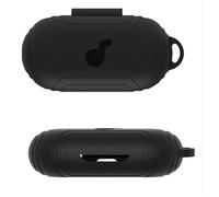 GIOPUEY Étuis Compatible avec Anker Soundcore V30i, Coque Silicone, Poids léger, Antichoc, Portable - Noir