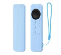 GIOPUEY Étuis Compatible avec Apple TV 4K/HD Siri Remote 2021/2022, Coque Silicone, Poids léger, Antichoc, Portable - Blue
