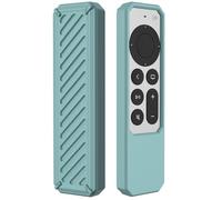 GIOPUEY Étuis Compatible avec Apple TV 4K/HD Siri Remote 2021/2022, Coque Silicone, Poids léger, Antichoc, Portable - Vert