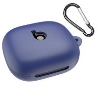 GIOPUEY Étuis Compatible avec Beats Powerbeats Fit 2025, Coque Silicone, Poids léger, Antichoc, Portable - Bleu foncé