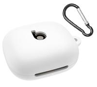 GIOPUEY Étuis Compatible avec Beats Powerbeats Fit 2025, Coque Silicone, Poids léger, Antichoc, Portable - Blanc