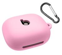 GIOPUEY Étuis Compatible avec Beats Powerbeats Fit 2025, Coque Silicone, Poids léger, Antichoc, Portable - Rose