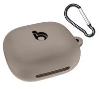 GIOPUEY Étuis Compatible avec Beats Powerbeats Fit 2025, Coque Silicone, Poids léger, Antichoc, Portable - Gris