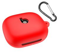 GIOPUEY Étuis Compatible avec Beats Powerbeats Fit 2025, Coque Silicone, Poids léger, Antichoc, Portable - Rouge