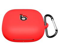 GIOPUEY Étuis Compatible avec Beats Powerbeats Pro 2, Coque Silicone, Poids léger, Antichoc, Portable - Rouge