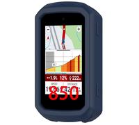 GIOPUEY Étuis Compatible avec Garmin Edge 850/Garmin Edge 550, Coque Silicone, Poids léger, Antichoc, Portable - Darkblue