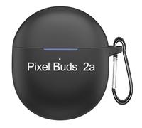 GIOPUEY Étuis Compatible avec Google Pixel Buds 2A 2025, Coque Silicone, Poids léger, Antichoc, Portable - Noir