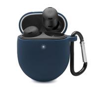 GIOPUEY Étuis Compatible avec Google Pixel Buds Pro 2a, Coque Silicone, Poids léger, Antichoc, Portable - Bleu foncé