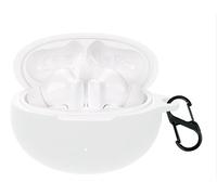 GIOPUEY Étuis Compatible avec Huawei FreeBuds 6i, Coque Silicone, Poids léger, Antichoc, Portable - Blanc