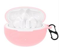 GIOPUEY Étuis Compatible avec Huawei FreeBuds 6i, Coque Silicone, Poids léger, Antichoc, Portable - Rose