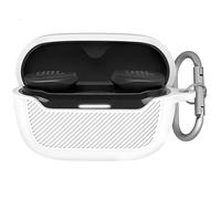 GIOPUEY Étuis Compatible avec JBL Endurance Race 2, Coque Silicone, Poids léger, Antichoc, Portable - Blanc