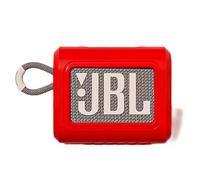 GIOPUEY Étuis Compatible avec JBL GO 3, Coque Silicone, Poids léger, Antichoc, Portable - Rouge