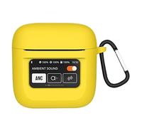 GIOPUEY Étuis Compatible avec JBL Tour Pro 2, Coque Silicone, Poids léger, Antichoc, Portable - Jaune