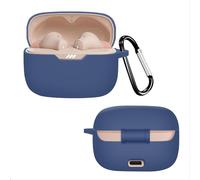GIOPUEY Étuis Compatible avec JBL Tune 235NC, Coque Silicone, Poids léger, Antichoc, Portable - Bleu foncé