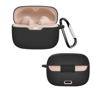 GIOPUEY Étuis Compatible avec JBL Tune 235NC, Coque Silicone, Poids léger, Antichoc, Portable - Noir