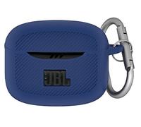 GIOPUEY Étuis Compatible avec JBL Tune Buds 2, Coque Silicone, Poids léger, Antichoc, Portable - Bleu foncé