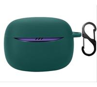 GIOPUEY Étuis Compatible avec JBL Tune Buds 2, Coque Silicone, Poids léger, Antichoc, Portable - Vert armée