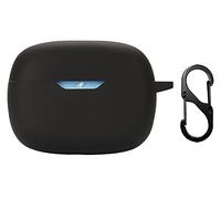 GIOPUEY Étuis Compatible avec JBL Wave Beam/Beam 2, Coque Silicone, Poids léger, Antichoc, Portable - Noir