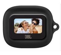 GIOPUEY Étuis Compatible avec Live Buds 3 et JBL Flex 3/Beam 3, Coque Silicone, Poids Léger, Antichoc, Portable - Noir