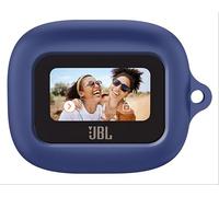 GIOPUEY Étuis Compatible avec Live Buds 3/JBL Live Flex 3/Live Beam 3, Coque Silicone, Poids léger, Antichoc, Portable - Bleu foncé
