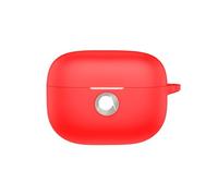 GIOPUEY Étuis Compatible avec Motorola Moto Buds 2 Plus, Coque Silicone, Poids léger, Antichoc, Portable - Rouge