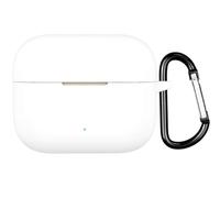 GIOPUEY Étuis Compatible avec Motorola Moto Buds Loop, Coque Silicone, Poids léger, Antichoc, Portable - Blanc