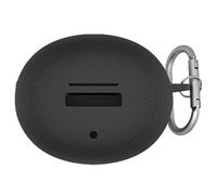 GIOPUEY Étuis Compatible avec OnePlus Buds 4, Coque Silicone, Poids léger, Antichoc, Portable - Noir