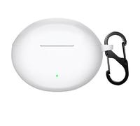 GIOPUEY Étuis Compatible avec OnePlus Nord Buds 4 Pro, Coque Silicone, Poids léger, Antichoc, Portable - Blanc