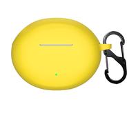 GIOPUEY Étuis Compatible avec OnePlus Nord Buds 4 Pro, Coque Silicone, Poids léger, Antichoc, Portable - Jaune