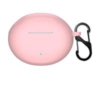 GIOPUEY Étuis Compatible avec OnePlus Nord Buds 4 Pro, Coque Silicone, Poids léger, Antichoc, Portable - Rose