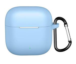 GIOPUEY Étuis Compatible avec Oppo Enco Buds 3, Coque Silicone, Poids léger, Antichoc, Portable - Blue