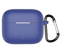 GIOPUEY Étuis Compatible avec Oppo Enco Buds3 Pro, Coque Silicone, Poids léger, Antichoc, Portable - Bleu foncé