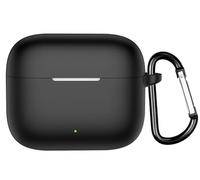 GIOPUEY Étuis Compatible avec Oppo Enco Buds3 Pro, Coque Silicone, Poids léger, Antichoc, Portable - Noir