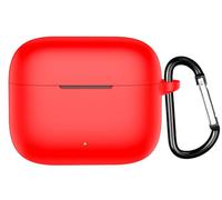 GIOPUEY Étuis Compatible avec Oppo Enco Buds3 Pro, Coque Silicone, Poids léger, Antichoc, Portable - Rouge