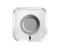 GIOPUEY Étuis Compatible avec Oura Ring 4/5 Charger, Coque Silicone, Poids léger, Antichoc, Portable - Clear