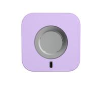 GIOPUEY Étuis Compatible avec Oura Ring 4/5 Charger, Coque Silicone, Poids léger, Antichoc, Portable - Purple