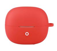 GIOPUEY Étuis Compatible avec Realme Buds Clip, Coque Silicone, Poids léger, Antichoc, Portable - Rouge