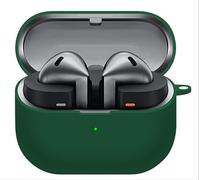 GIOPUEY Étuis Compatible avec Samsung Galaxy Buds 3/3 Pro, Coque Silicone, Poids léger, Antichoc, Portable - Vert armée