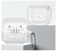 GIOPUEY Étuis Compatible avec Samsung Galaxy Buds 3/3 Pro,Coque TPU, Case CoverPoids léger, Antichoc, Portable - Clear