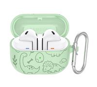 GIOPUEY Étuis Compatible avec Samsung Galaxy Buds 3 FE, Coque Silicone, Poids léger, Antichoc, Portable - Vert