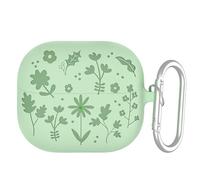 GIOPUEY Étuis Compatible avec Samsung Galaxy Buds 3 FE, Coque Silicone, Poids léger, Antichoc, Portable - Vert