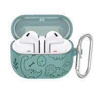 GIOPUEY Étuis Compatible avec Samsung Galaxy Buds 3 FE, Coque Silicone, Poids léger, Antichoc, Portable - Vert armée