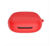 GIOPUEY Étuis Compatible avec Shokz OpenFit Air, Coque Silicone, Poids léger, Antichoc, Portable - Rouge