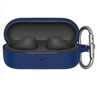 GIOPUEY Étuis Compatible avec Sony WF-C510, Coque Silicone, Poids léger, Antichoc, Portable - Bleu foncé