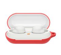 GIOPUEY Étuis Compatible avec Sony WF-C710N, Coque Silicone, Poids léger, Antichoc, Portable - Rouge