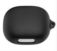 GIOPUEY Étuis Compatible avec Soundcore Liberty 4 Pro, Coque Silicone, Poids léger, Antichoc, Portable - Noir