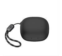 GIOPUEY Étuis Compatible avec Soundcore P20i/P25i, Coque Silicone, Poids léger, Antichoc, Portable - Noir