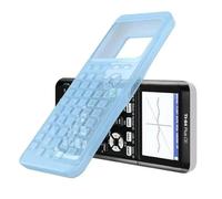 GIOPUEY Étuis Compatible avec Texas Instruments TI-84 Plus CE, Coque Silicone, Poids léger, Antichoc, Portable - Bleu foncé