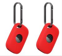 GIOPUEY Étuis Compatible avec Tile by Life360 Pro (2024), 2 Pack Coque Silicone, Poids léger, Antichoc, Portable - Rouge