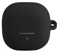 GIOPUEY Étuis Compatible avec Xiaomi Buds 6, Coque Silicone, Poids léger, Antichoc, Portable - Noir